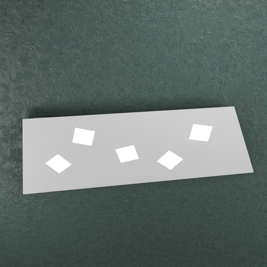 NOTE APPLIQUE-PLAFONIERA 5 LUCI GRIGIO 1140-5-GR