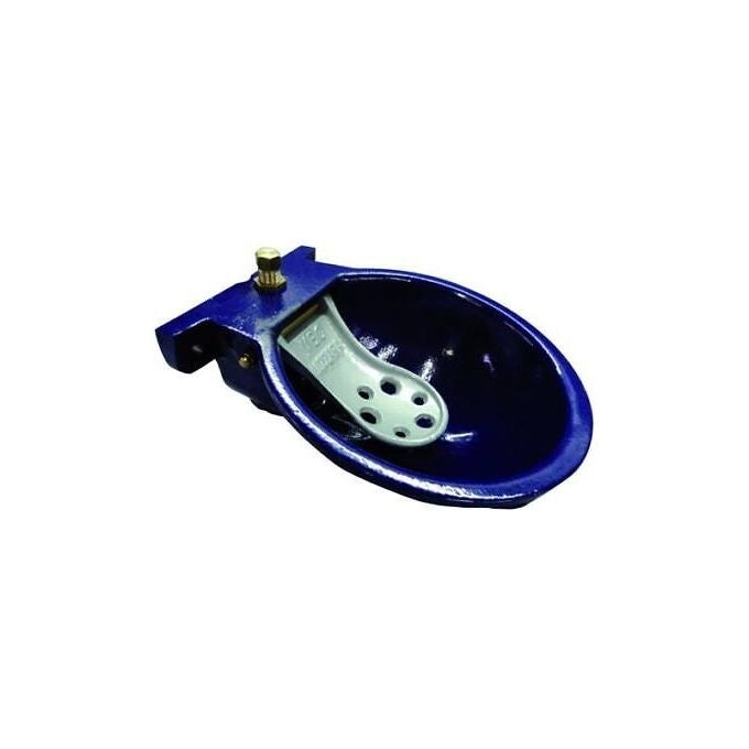 Vigor 7966005 Abbeveratoio per Bovini Fisso a Parete in Ghisa con Valvola in Ottone Alimentazione 1-2'' Verticale Trattamento Cataforesi Verniciatura a Polvere Blu colore Blu