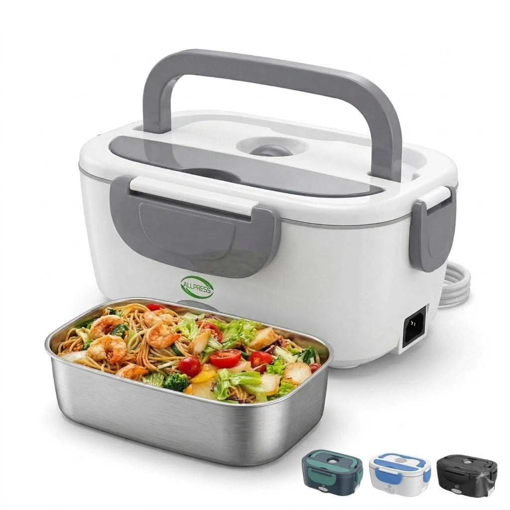 SCALDAVIVANDE ELETTRICO PORTATILE 1.5L 60W PORTAPRANZO RISCLADA TERMICO AS-08128