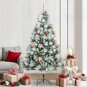 Albero di Natale artificiale Verde e bianco 210 cm 3395190