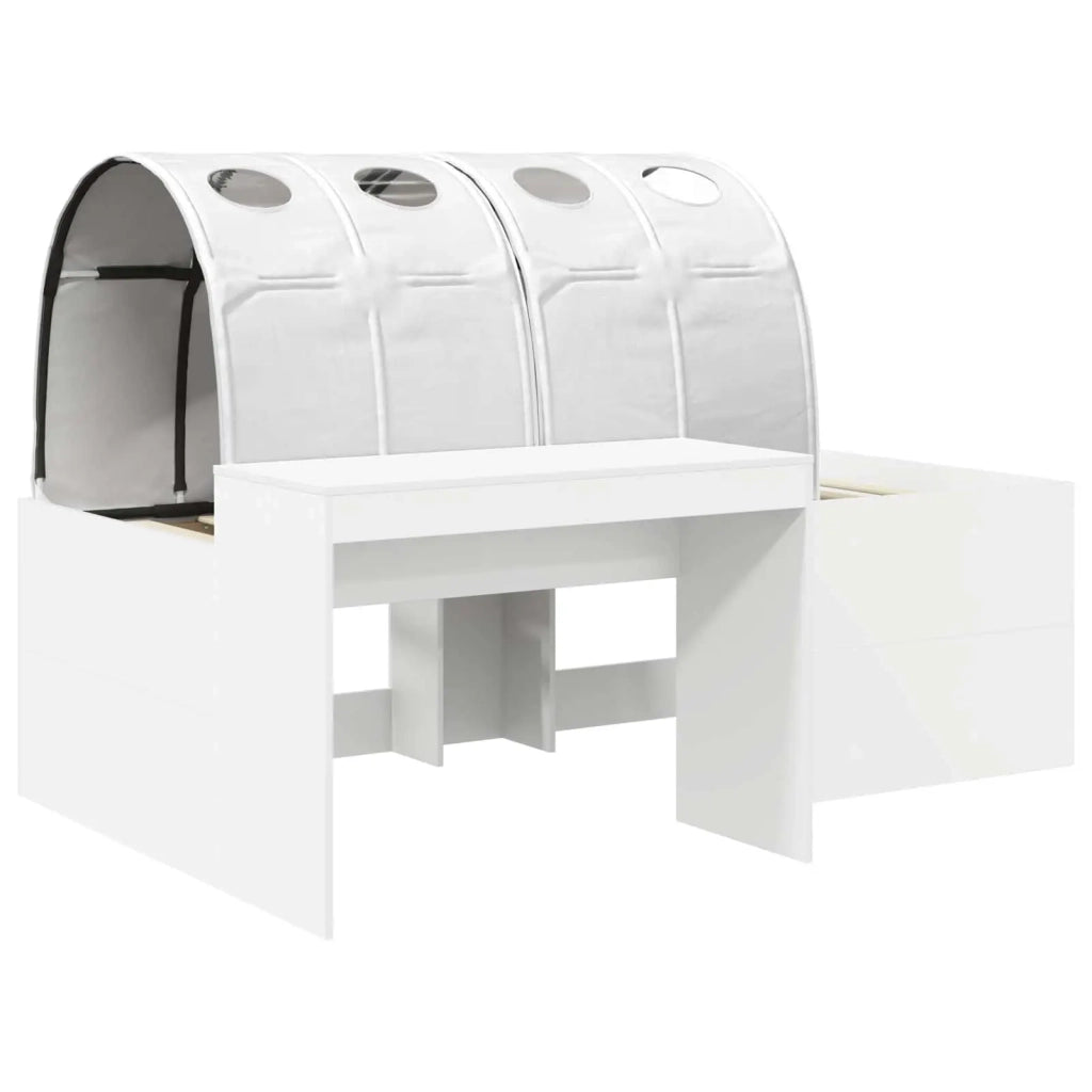 Letto alto per bambini con scrivania Bianco 3423683