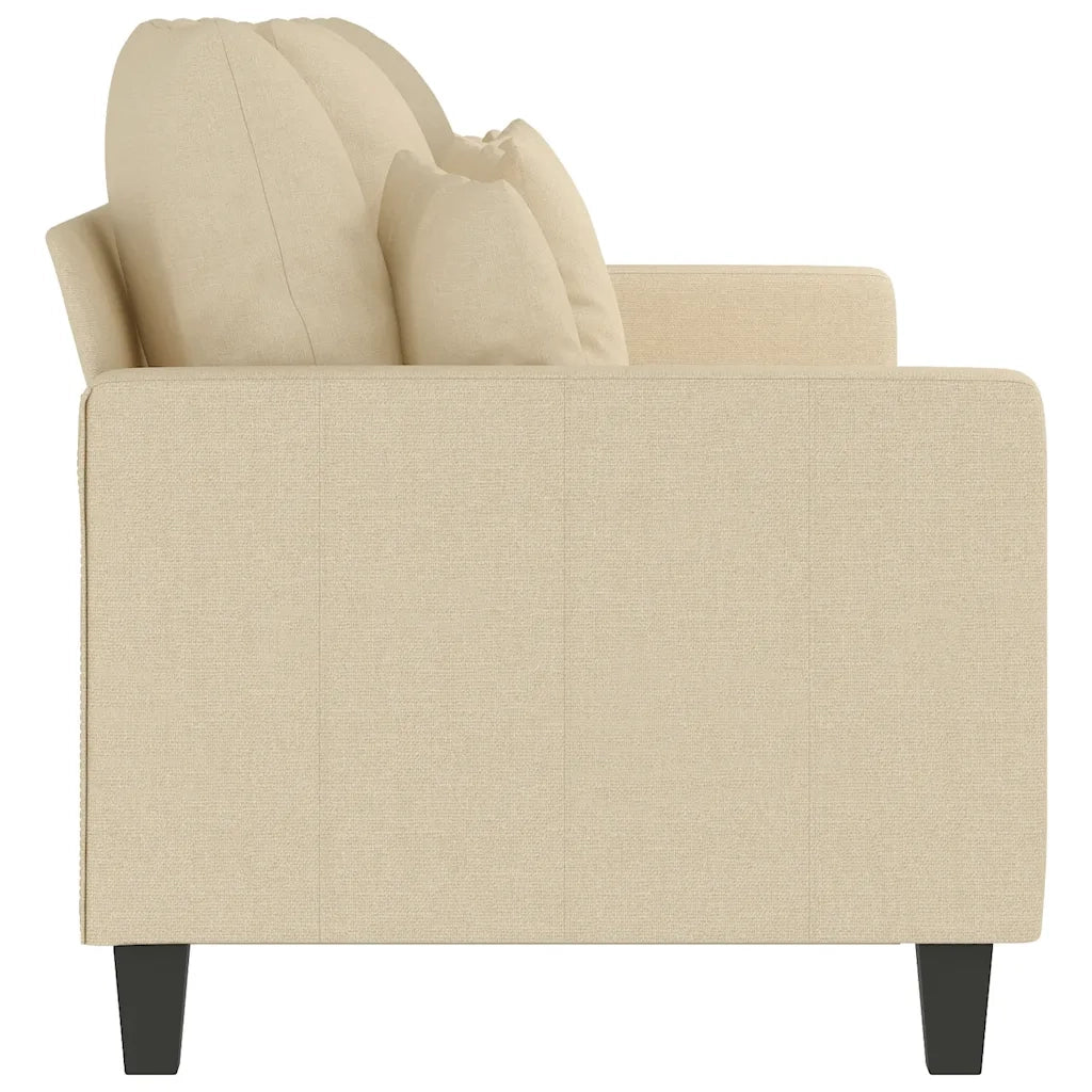 Divano a 3 Posti-Sofa 3 Posti Crema 180 cm in Tessuto 238386