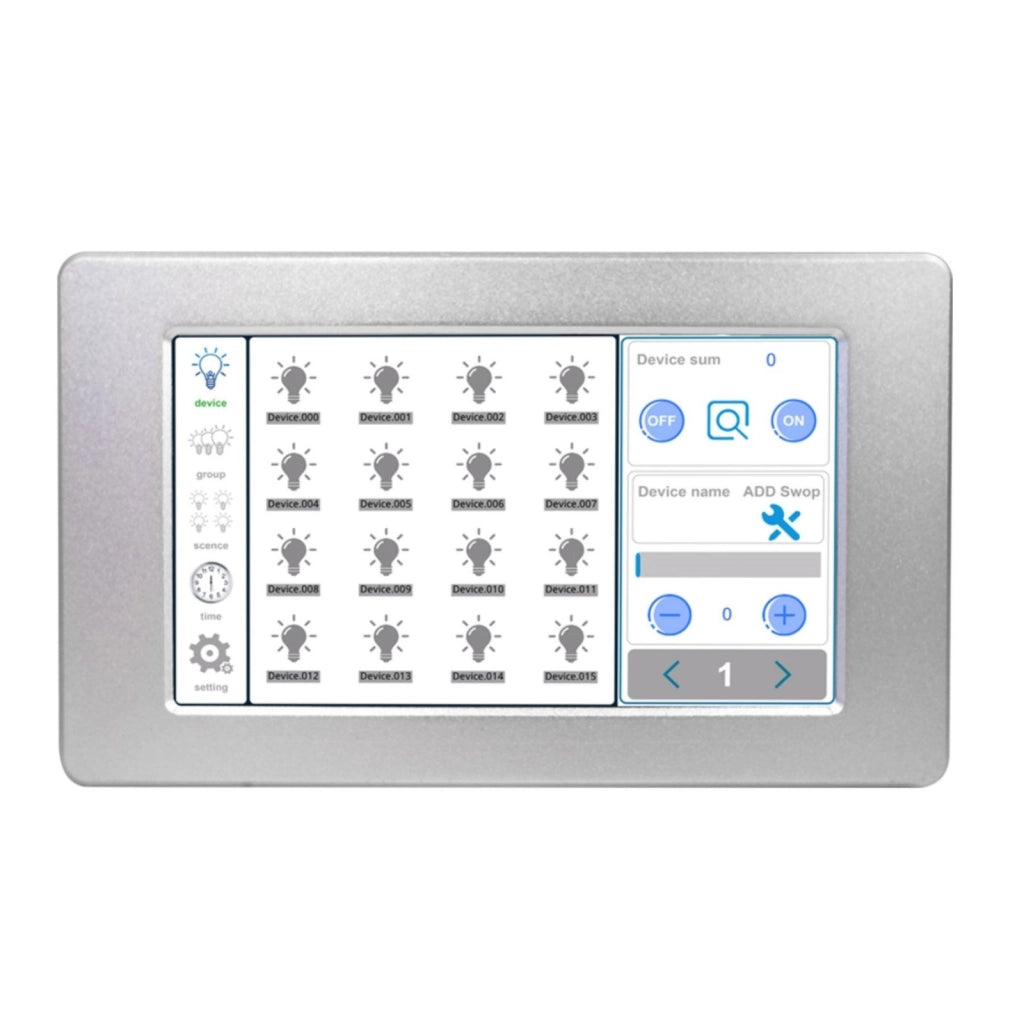 Controller DALI Touch Screen LCD 7” Master – Gestione Scene, Gruppi e Controllo Luci DL103B