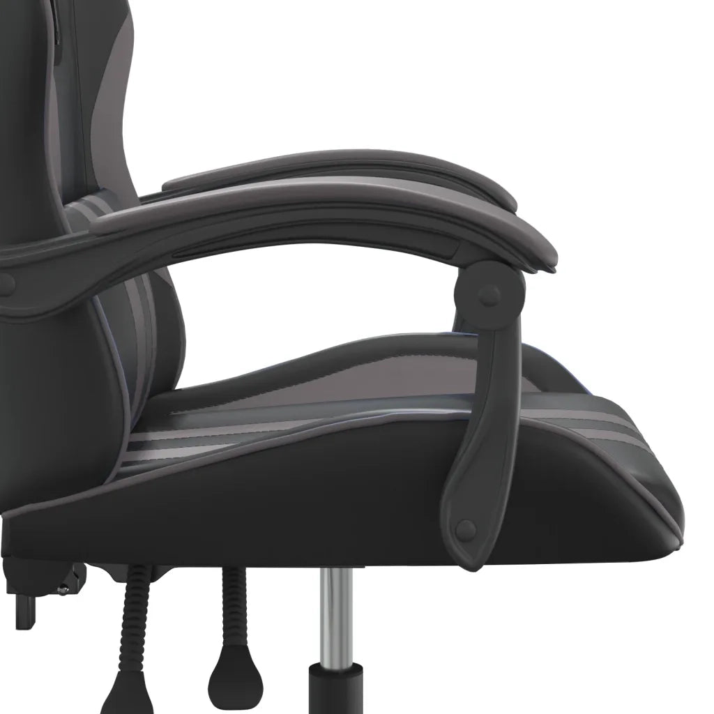 Sedia da Gaming Nera e Grigia in Similpelle 3143822