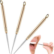 Set di 3 punterelli in titanio per attività all'aperto - Portatile e riutilizzabile - Ideale per pic nic, campeggio e viaggi