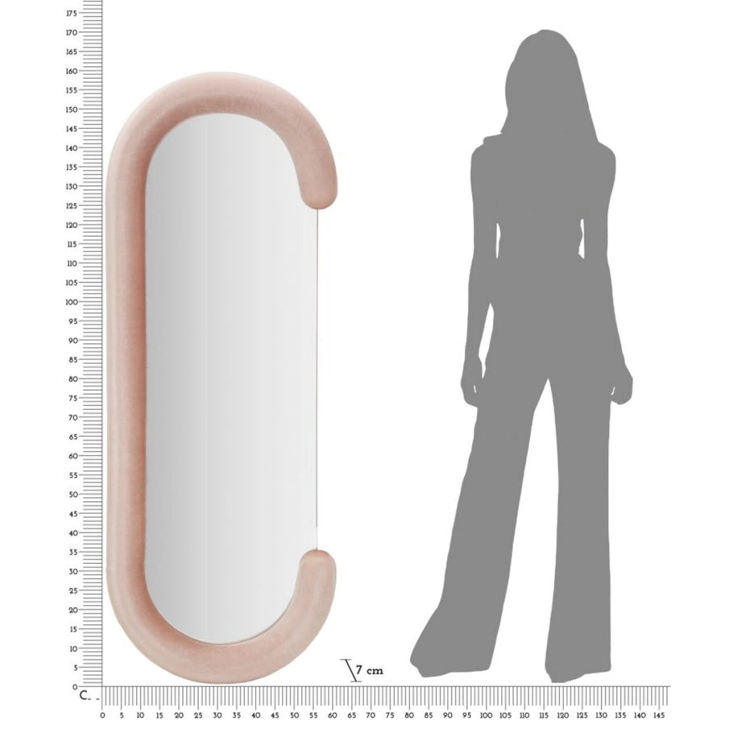 Specchio con Cornice Ecci 1, Rosa, MDF, 60x7x160 cm