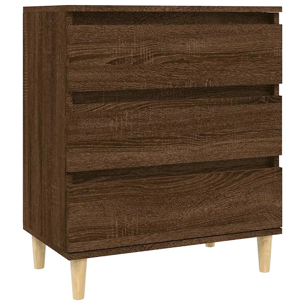 Credenza Rovere Marrone 60x35x70 cm in Legno Multistrato 823047