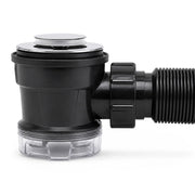 Kit Sifone flessibile salvaspazio lavabo e Piletta Click Clack cromata