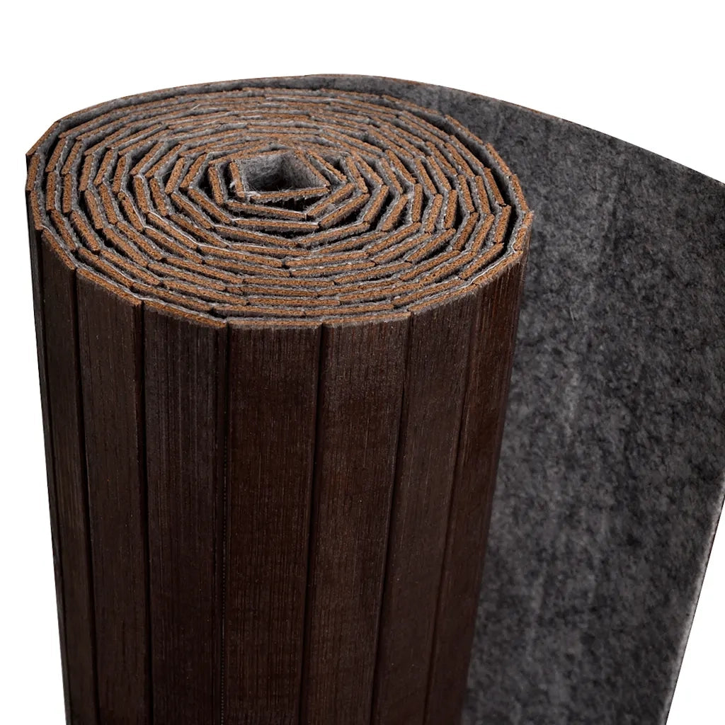 Pannello Divisore per la Stanza Bambù Marrone Scuro Larghezza 250 cm Altezza 165 cm 241669