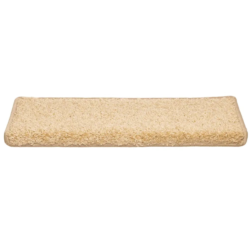 Tappetini per scale 30 pz 65x21x4 cm Crema Bordo rettangolare 3365829