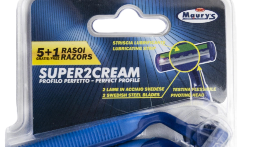 MAURY'S LAMETTE SUPER 2 CREAM MONOUSO 5+1 UOMO