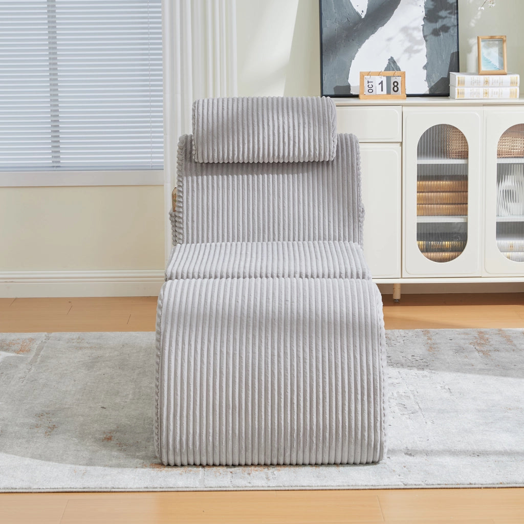 Poltrona Relax Ergonomica ¨C MINIMAL ¨C Tessuto Grigio Chiaro
