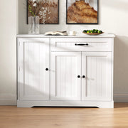 Credenza con 3 Ante e Cassetto ¨C MINIMAL ¨C Bianco