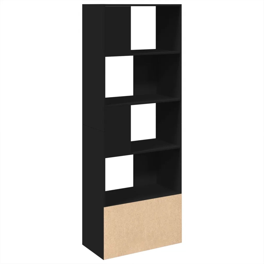 Libreria Nera 70x36x189 cm in Legno Multistrato 3295318