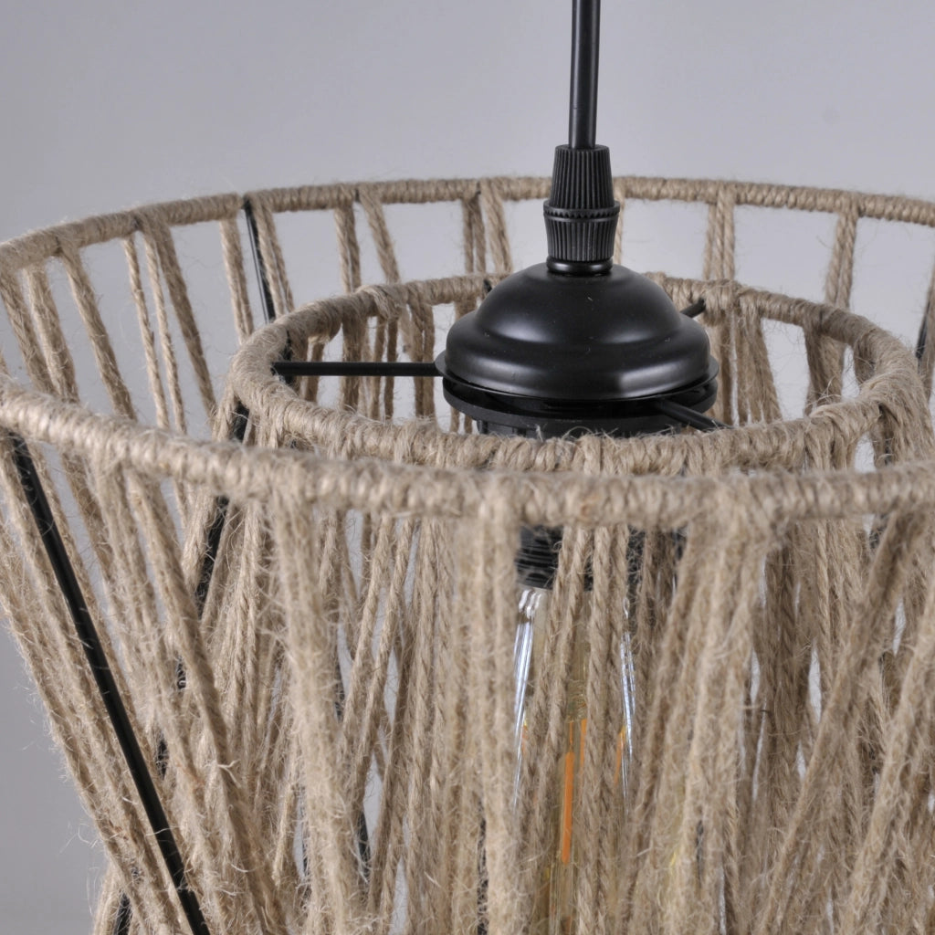 Lampada a sospensione boho VARBERG Polux E27 120cm