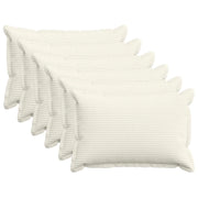 Federa 6 pz HOUTEN Crema 50 x 75 cm corduroy 919808