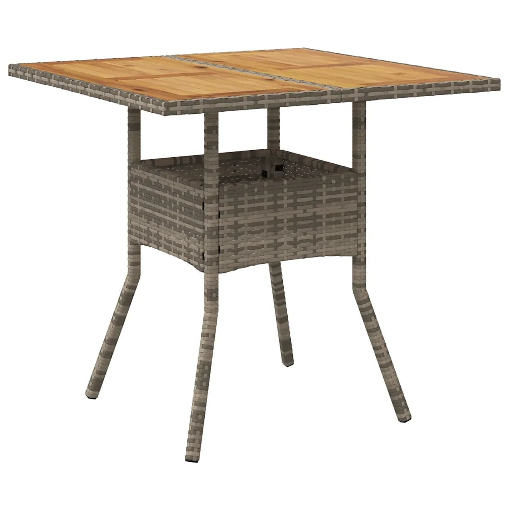 Set da Pranzo per Giardino 3 pcs Grigio polyrattan 3334937