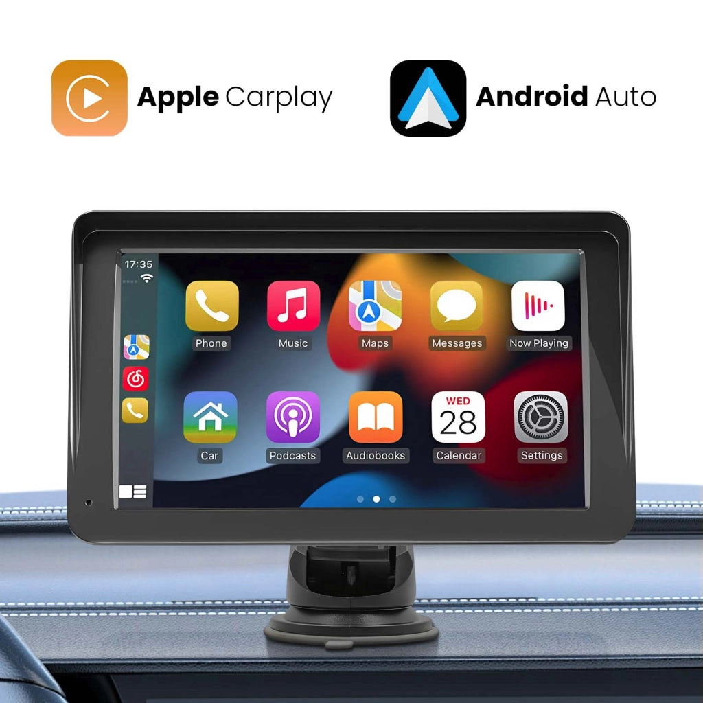Display auto 7" CarPlay Android Auto con ventosa Nero Avizar