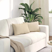 Cuscini da Divano 2 pcs Crema 50 x 30 cm Tessuto 42013643