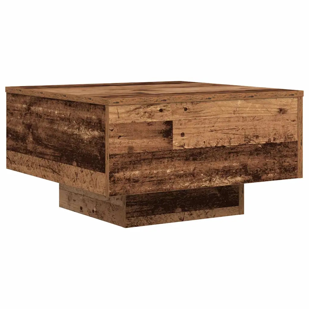 Tavolino da Salotto-Tavolino da soggiorno-Tavolo Legno vecchio 55 x 55 x 31 cm 911872