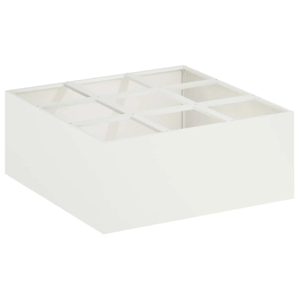 Vaso da giardino Bianco 100 x 100 x 40 cm 8005751