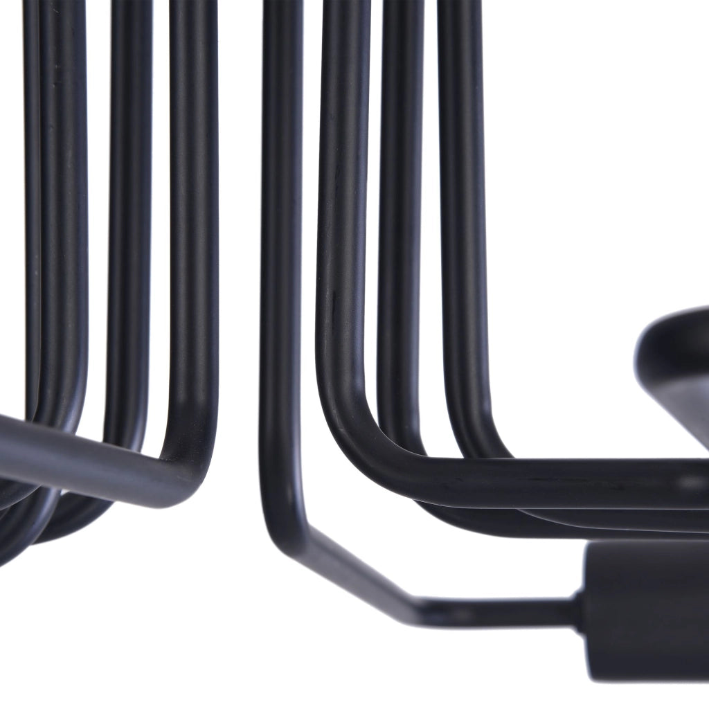 Maytoni Plafoniera moderna Gilbert 8 luci E27 nero metallo