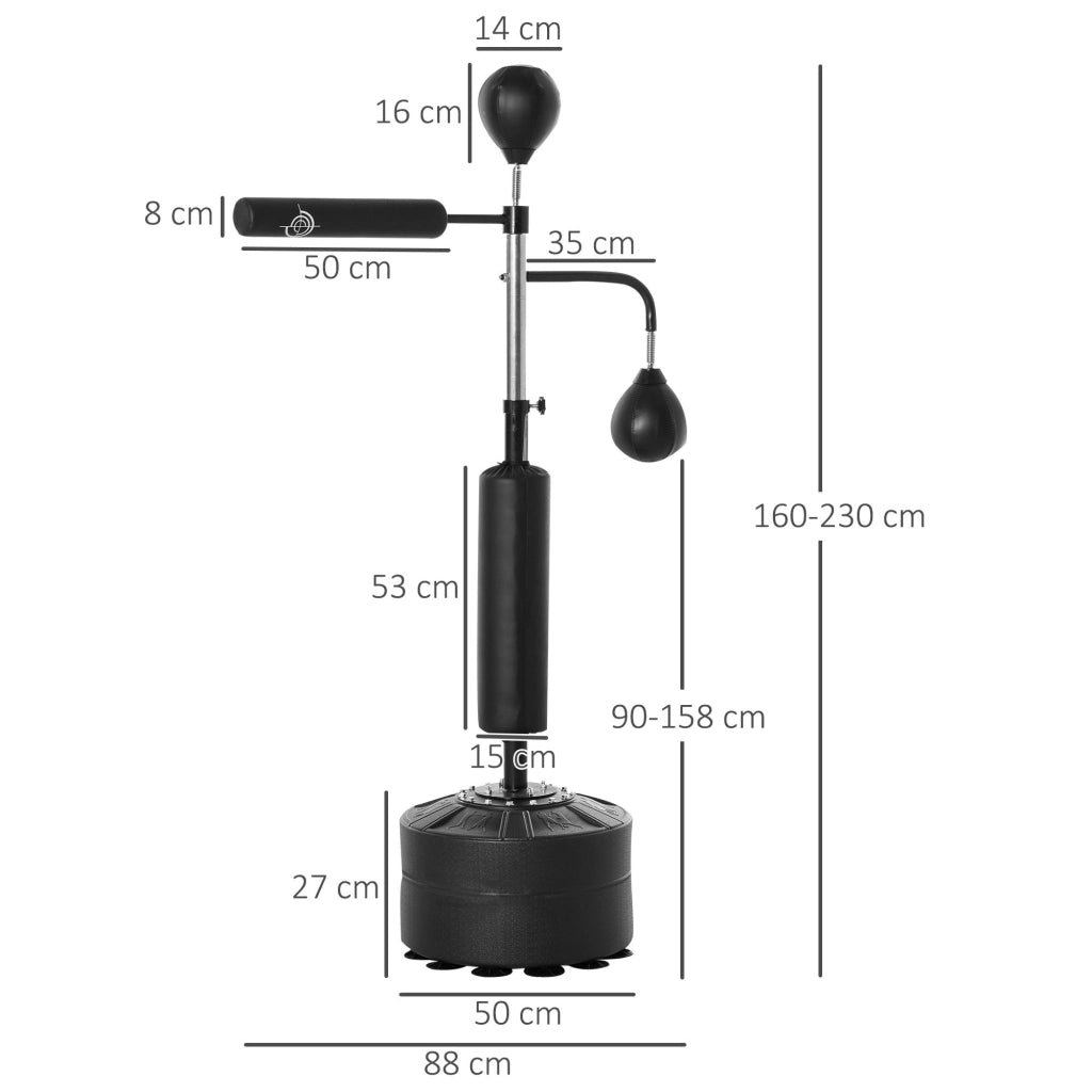 Sacco Boxe da Terra 4 in 1 ¨C Minimal ¨C Nero