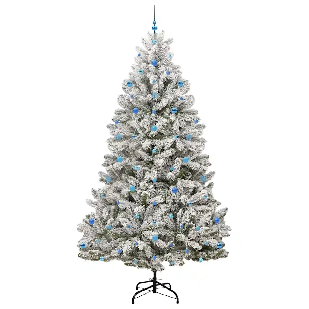 Albero di Natale artificiale con 300 LED Verde e Bianco 270 cm 3395782