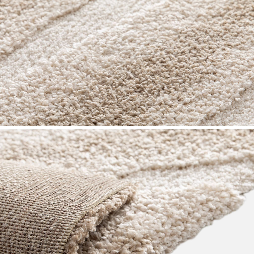 Tappeto da interno a righe beige