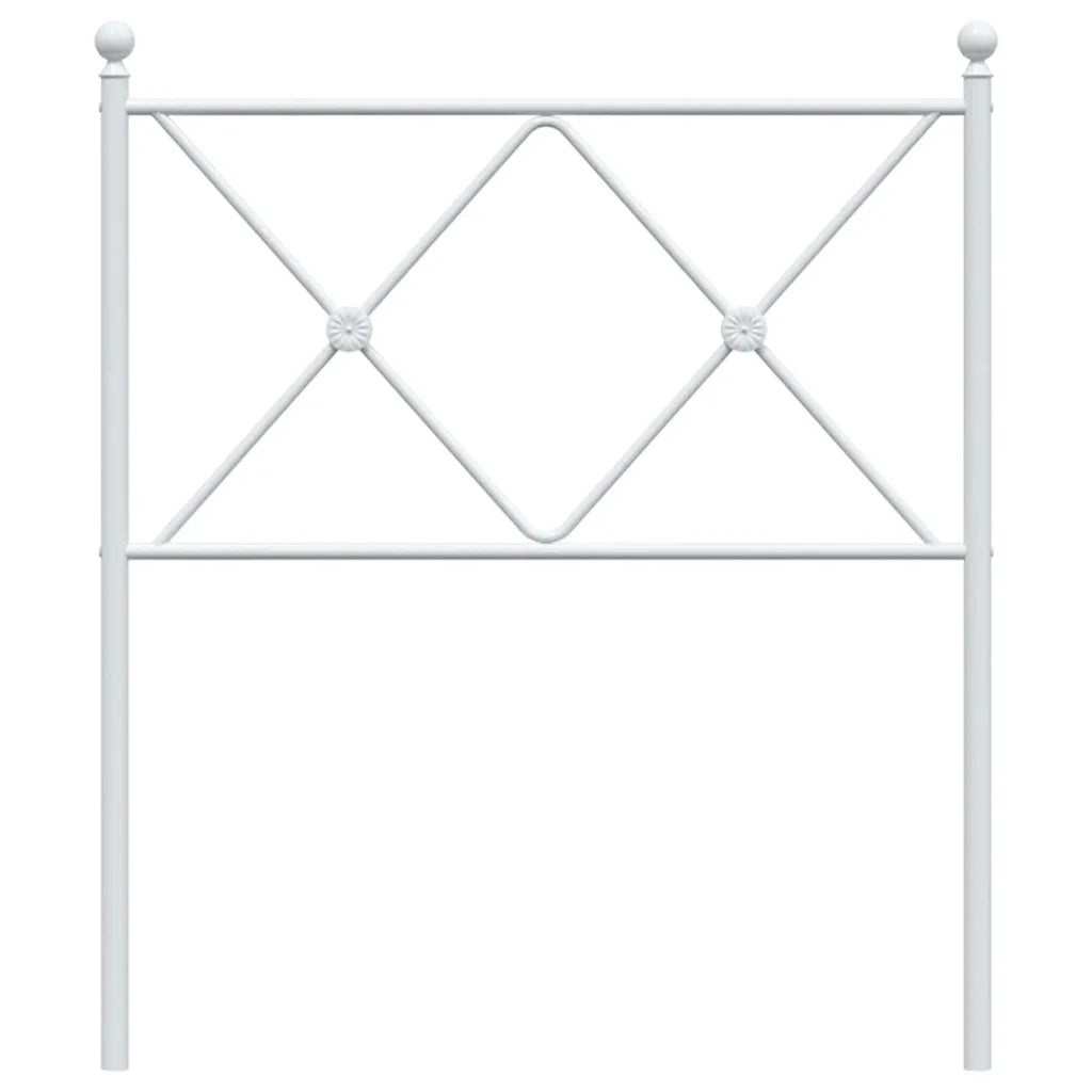 Testiera di Ricambio in Metallo Bianco 80 cm 376578