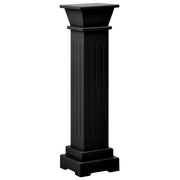 Portavasi classico a colonna quadrata 17 x 17 x 66 cm MDF nero 02_0045033