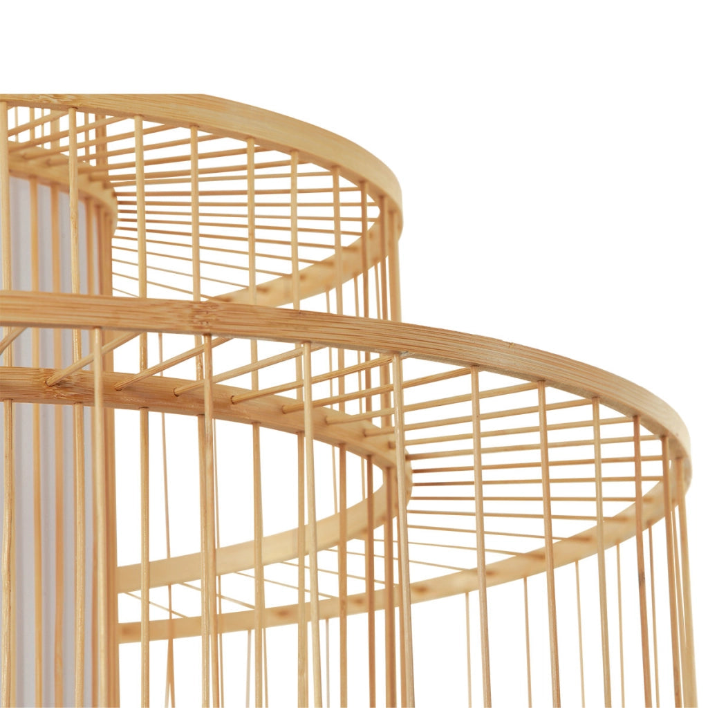 Lampada a sospensione rattan grande E27 15W Stela