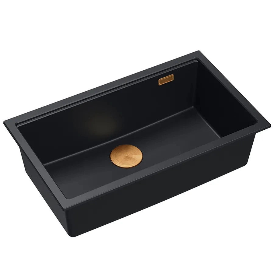 Lavello In Granito Logan 110 Black Tappo nero