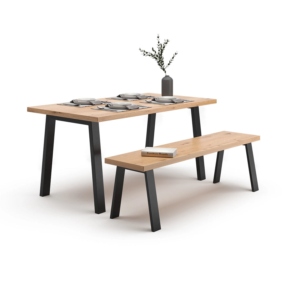 Vicco Gambe per tavolo Nero 75 x 72 cm A forma di U