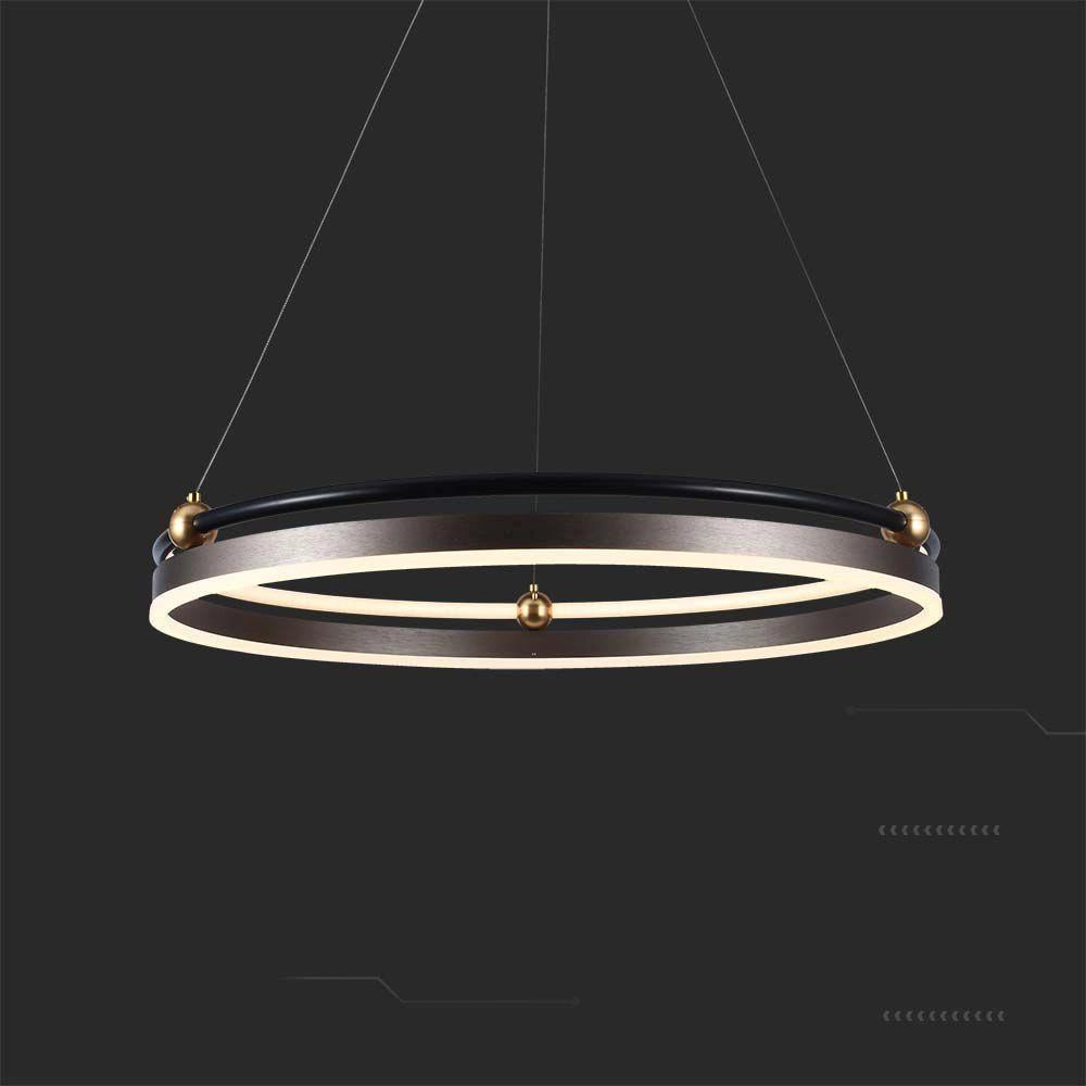 Lampada a sospensione LED Ring 3000K bronzo V-TAC VT-7579