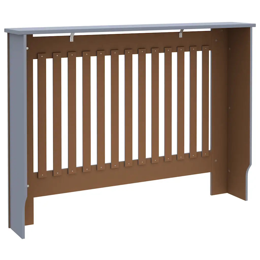 Copertura per Radiatore Grigio 112x19x81,5 cm in Legno Multistrato CFW3203174