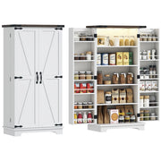 Buffet cucina con 12 ripiani e ante ¨C Minimal ¨C 60x40x120 bianco