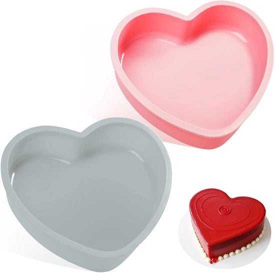 Forma a cuore - multifunzionale - set da 2 - silicone