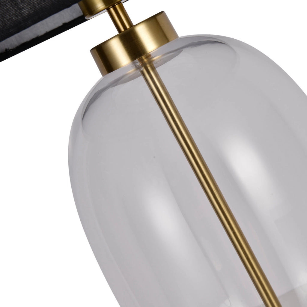 Lampada da tavolo Amur trasparente oro E27 Light Prestige