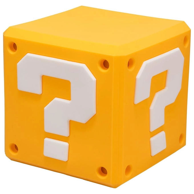 Paladone PP15789NN Super Mario Blocco SquishyGlo Lampada LED Ricaricabile Silicone