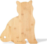 Piastra di taglio a forma di gatto - Bambù - 38x33 cm - Multifunzionale