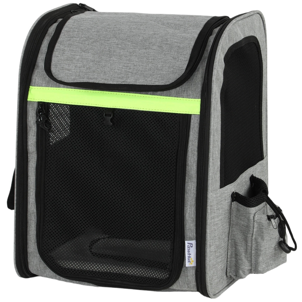 Cassa da trasporto per cani estendibile con tasche e strisce riflettenti ¨C Minimal ¨C 33,5x28x42 cm Grigio chiaro