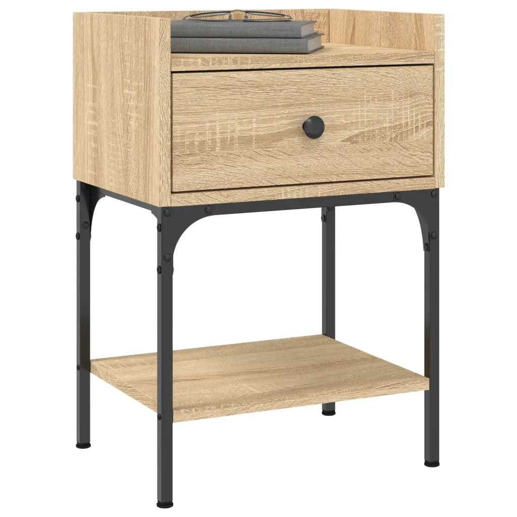 Comodino | Armadio da Notte | Mobiletto da notte Rovere Sonoma 40,5x31x60 cm in Legno Multistrato
