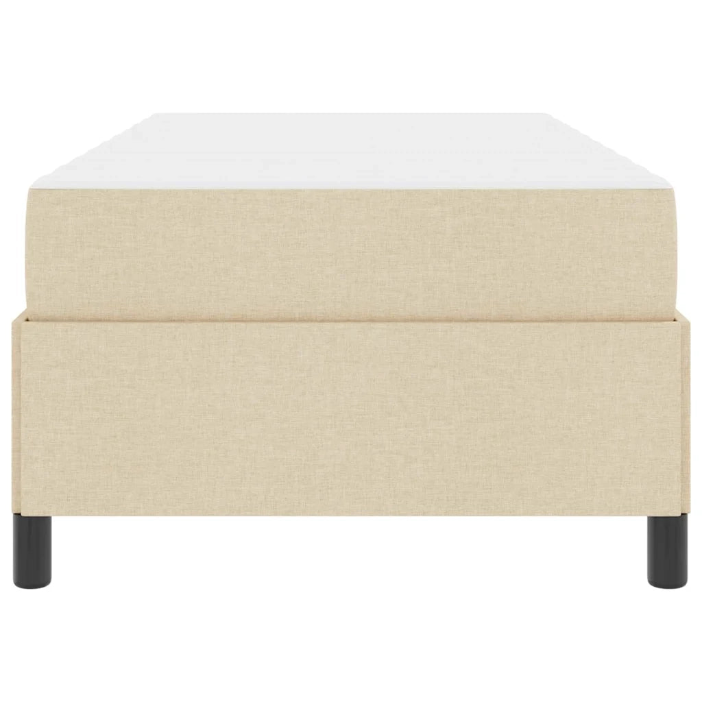 Letto a molle Crema 80 x 200 cm Tessuto