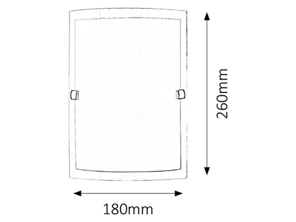 Applique bagno E27 vetro opalino bianco Nedda 3687 Rabalux