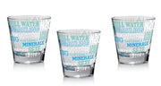 Set 3 Bicchieri da Tavola Acqua Vino Nadia Writings 250 cc