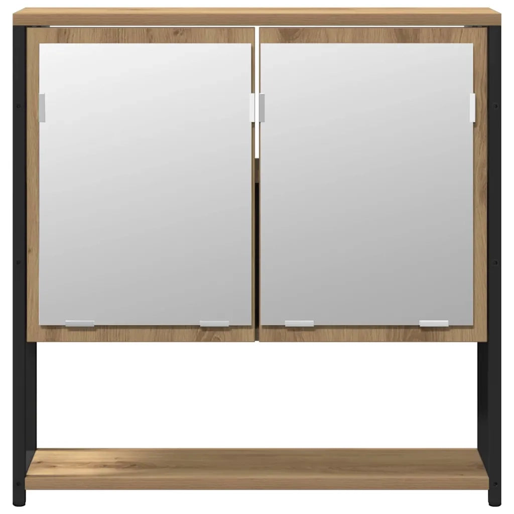 Set di mobili per il bagno 2 pcs Marrone Legno multistrato 3334323