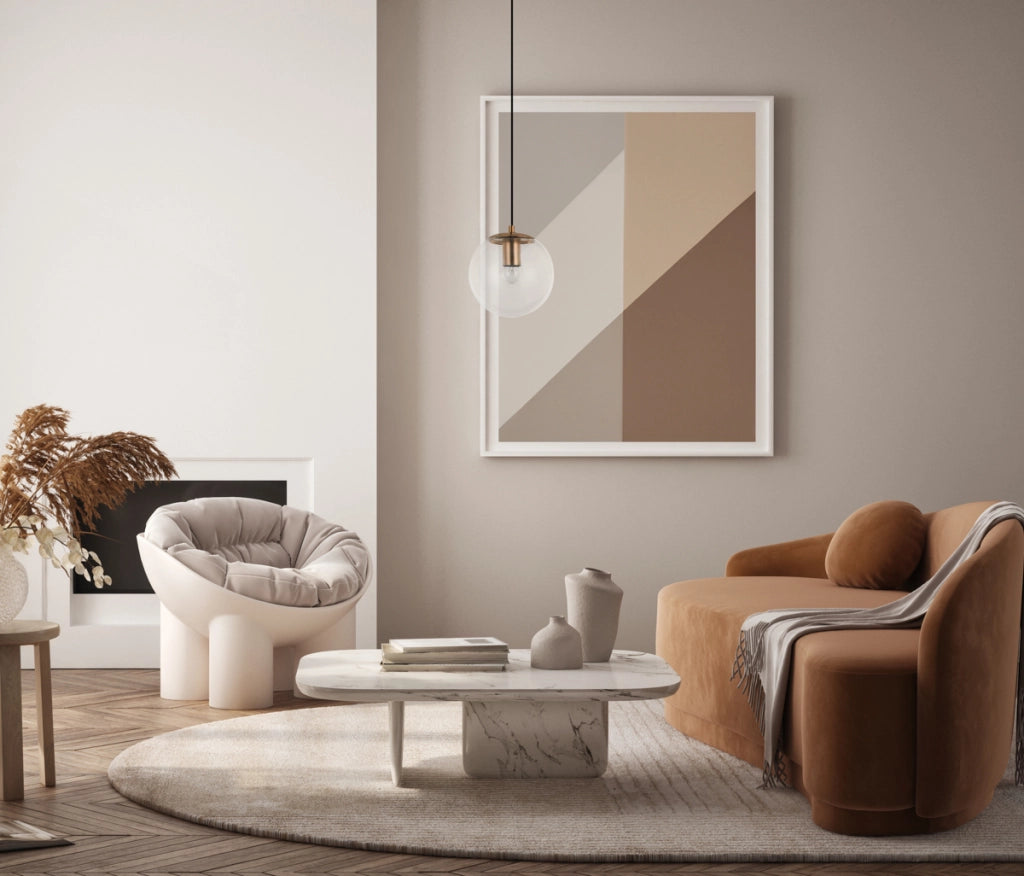 Lampada a sospensione Sarpo Italux ottone vetro E27