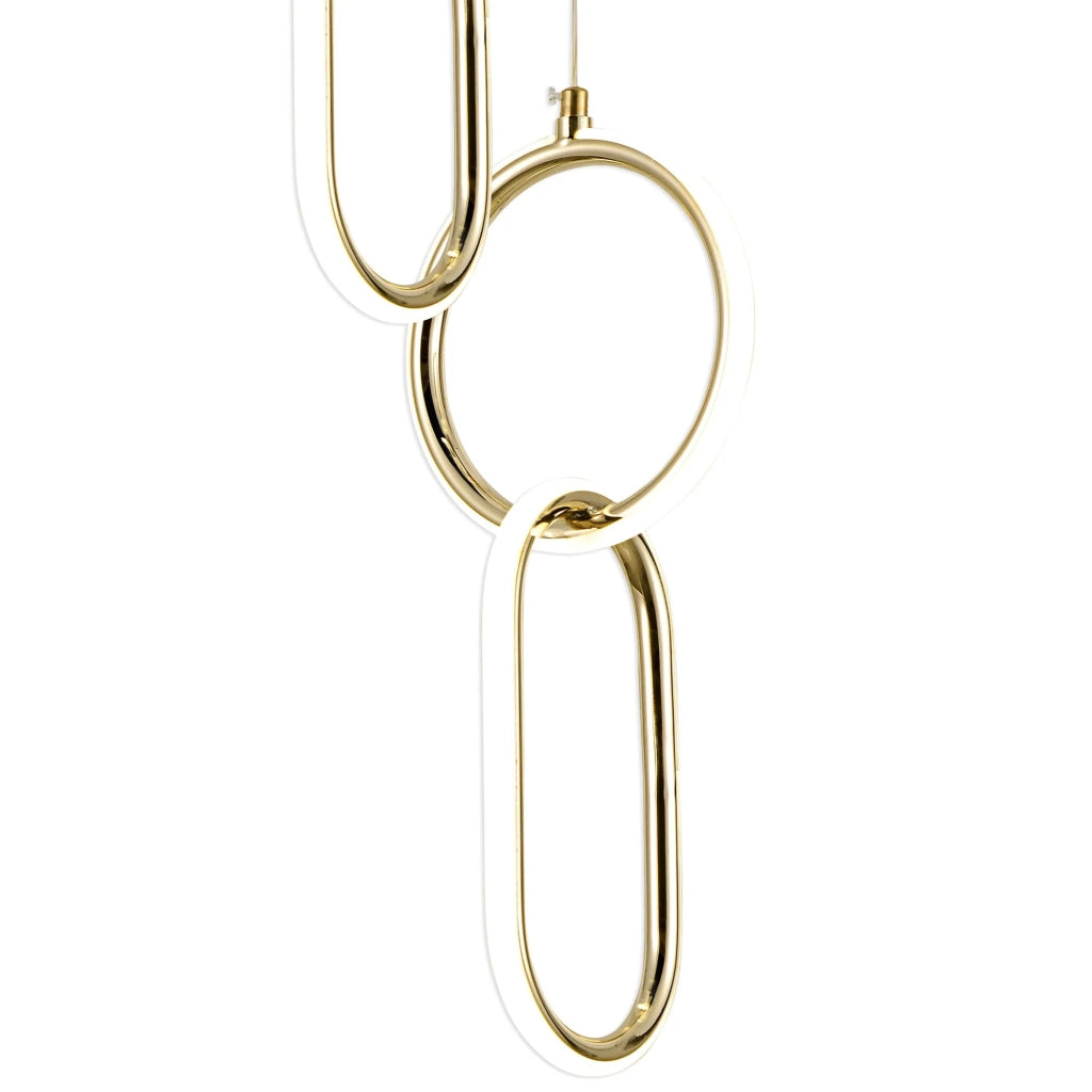 Lampada A Sospensione Led G077-3cpr Gold