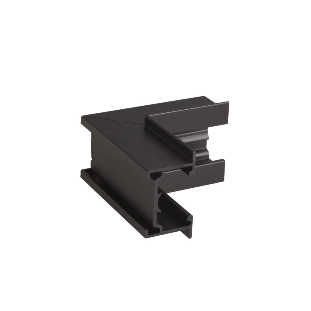 Staffa angolare parete/soffitto nera per binari NT0011/NT0012